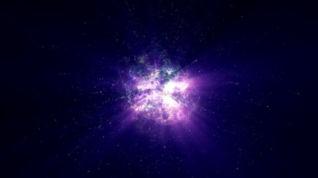 atom particle color energy ball 4k