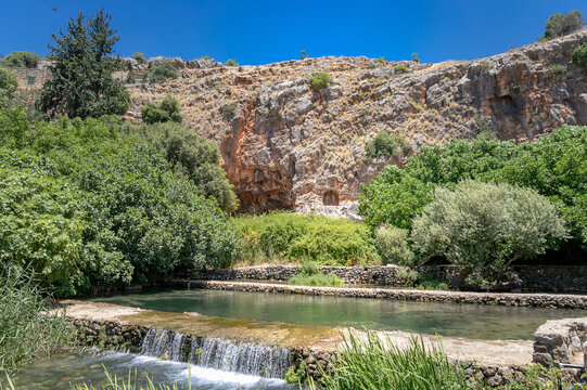 Golan Heights , Banias, Helenistic  site in  Israel