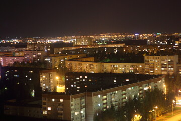 Fototapeta na wymiar view of a city at night