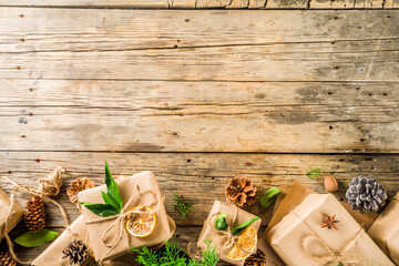 Zero waste christmas concept