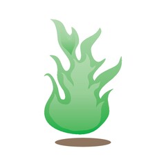 green flame