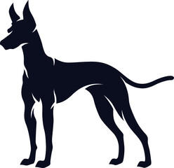 Vector of Pharaoh Hound silhouette