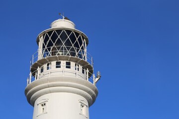 The lighthouse at Flamborough Head, Yorkshire, England.