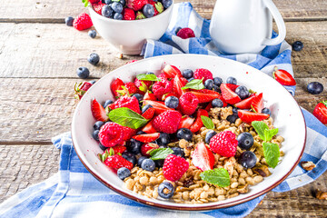 Breakfast granola or muesli
