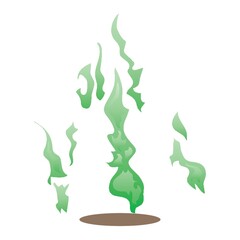 green flame