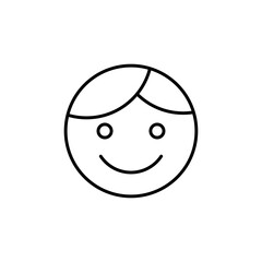 Smiley face icon. Emoticon symbol modern, simple, vector, icon for website design, mobile app, ui. Vector Illustration