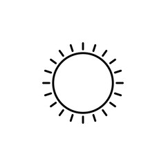 Sun icon. Photography symbol modern, simple, vector, icon for website design, mobile app, ui. Vector Illustration