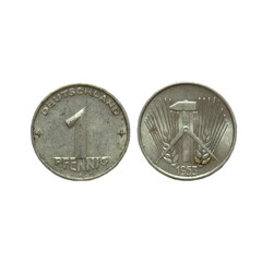 Old coin of the German Democratic Republic