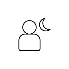 Night mode icon. Photography symbol modern, simple, vector, icon for website design, mobile app, ui. Vector Illustration