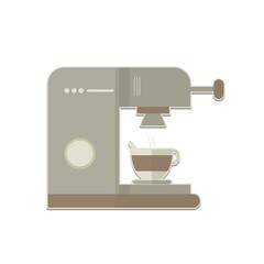 coffee maker with cup