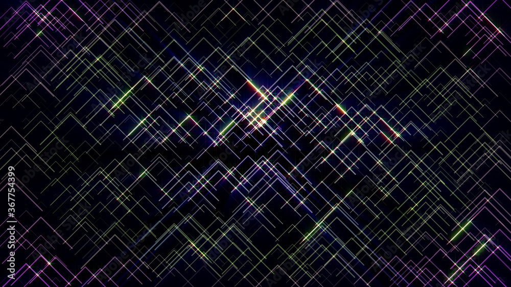 Leinwandbilder Arrow Object Element Shape Flickering Particle Graphic Illustration Background.