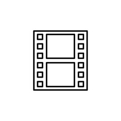 Film roll icon. Filmstrip symbol modern, simple, vector, icon for website design, mobile app, ui. Vector Illustration