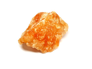 Natural Salt Rock Isolated on White Background