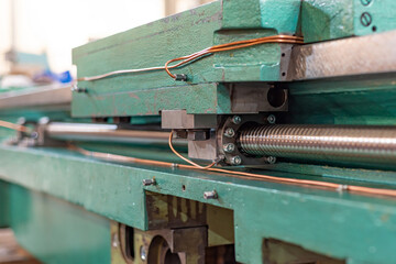 Ball screw in the industrial machine tool industry.