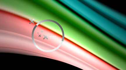 Swirl, curve blurred color lines, holographic rainbow liquid style gradient waves for Wallpaper, Banner, Background, Card, Book Illustration, landing page