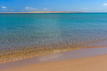 Panoramic view on a Red sea. Summer vacation