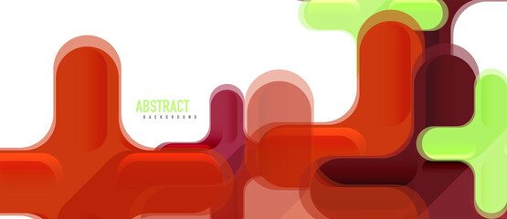 Glossy multicolored plastic style cross composition, x shape design, techno geometric modern abstract background. Trendy abstract layout template