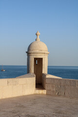 torre de vigia no  Forte de Santiago em Sesimbra.