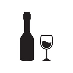 Wine icon vector illustration.