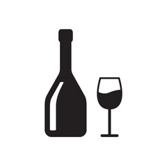 Wine icon vector illustration.