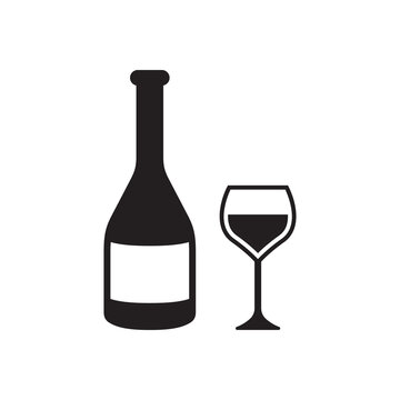 Wine icon vector illustration.