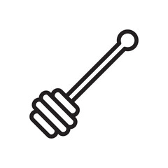 Honey dipper icon vector illustration.