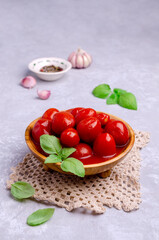 Canned tomatoes in their own juice