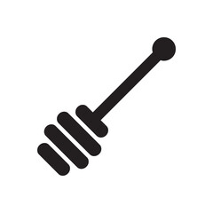 Honey dipper icon vector illustration.