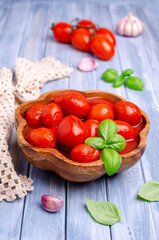 Canned tomatoes in their own juice
