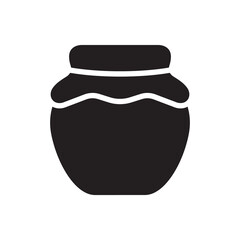 Honey jar icon vector illustration.