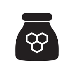 Honey jar icon vector illustration.