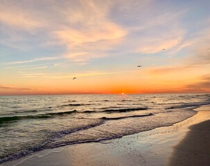 sunset at the beach