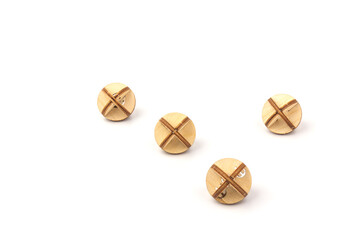 Children's wooden toys.The constructor is made of natural wood for children