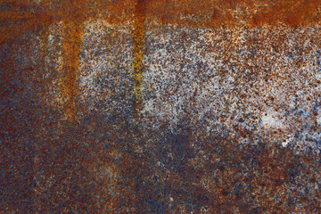 Old metal golden background. Golden grunge metal background and texture with scratches and cracks.