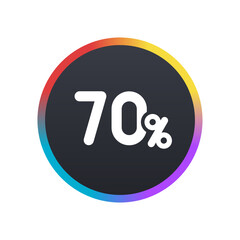 70% -  Push Button