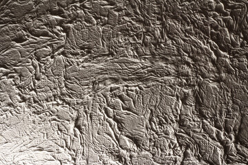 Crumpled texture. Old white background with shadows.