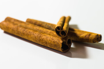 Cinnamon sticks on the table