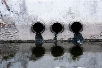 Drain the waste into the river