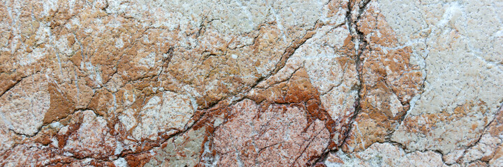 Panoramic brown marble stone background. Brown marble and quartz texture backdrop