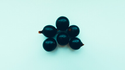 Currant berries on a white background