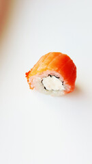 Roll Philadelphia with cream cheese and fresh salmon