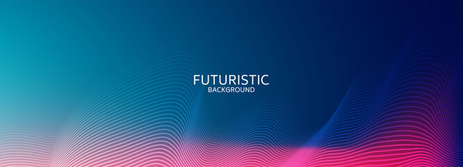 Abstract blue geometric shape futuristic background