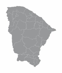 Ceara State regions map
