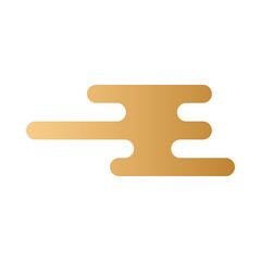 golden emblem decoration isolated icon