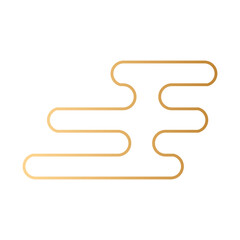 golden emblem decoration isolated icon