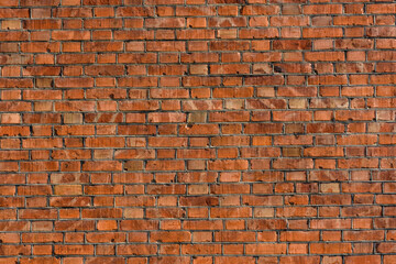 Old wall of the red bricks for background