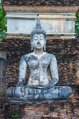 Wat Mahathat temple complex, Sukhothai Historical Park, Thailand