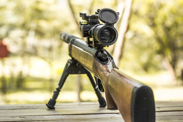 Classic precising wooden sniper bolt action attach precising high military grade scope lens long...