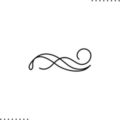 Cannabis  steam vector icon in outlines