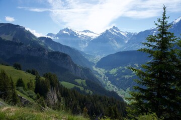 Obraz premium mountain landscape with clouds